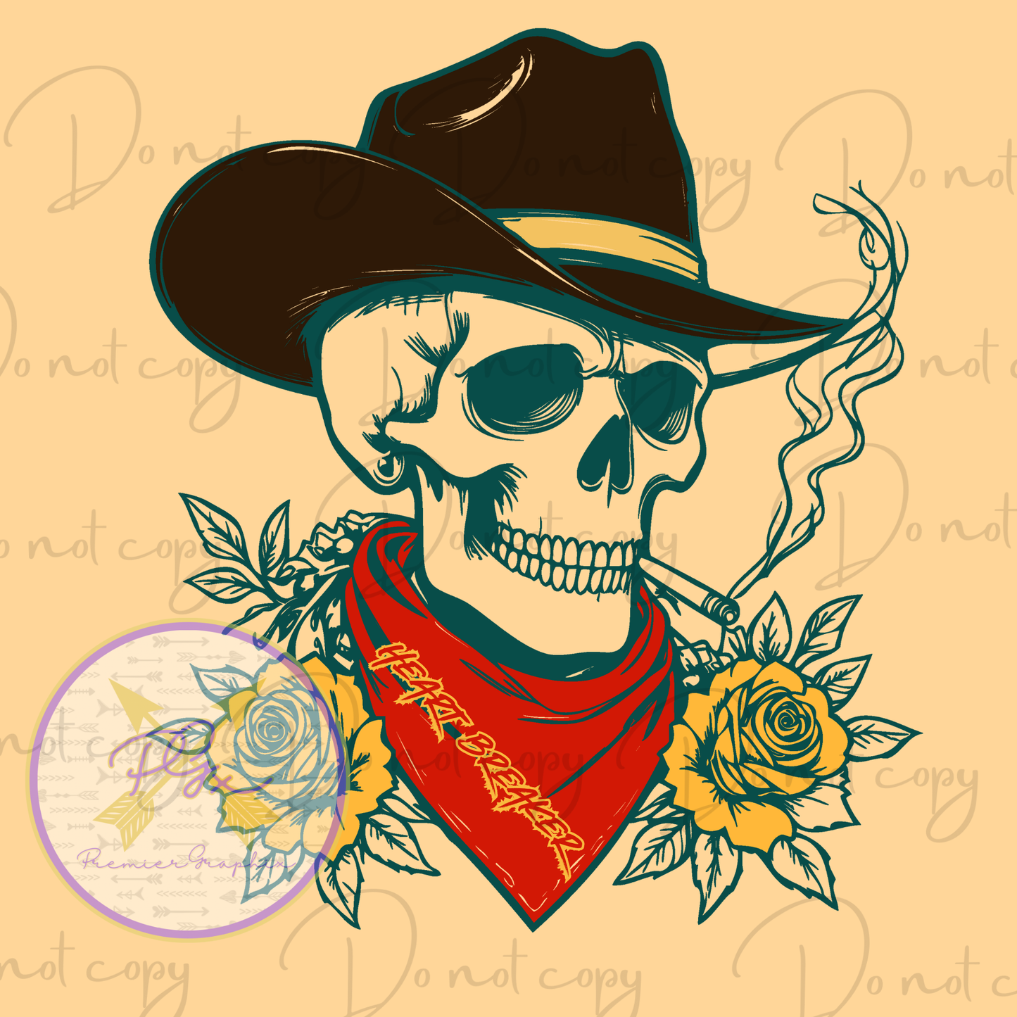 HEART BREAKER COWBOY SKELETON DIGITAL DOWNLOAD