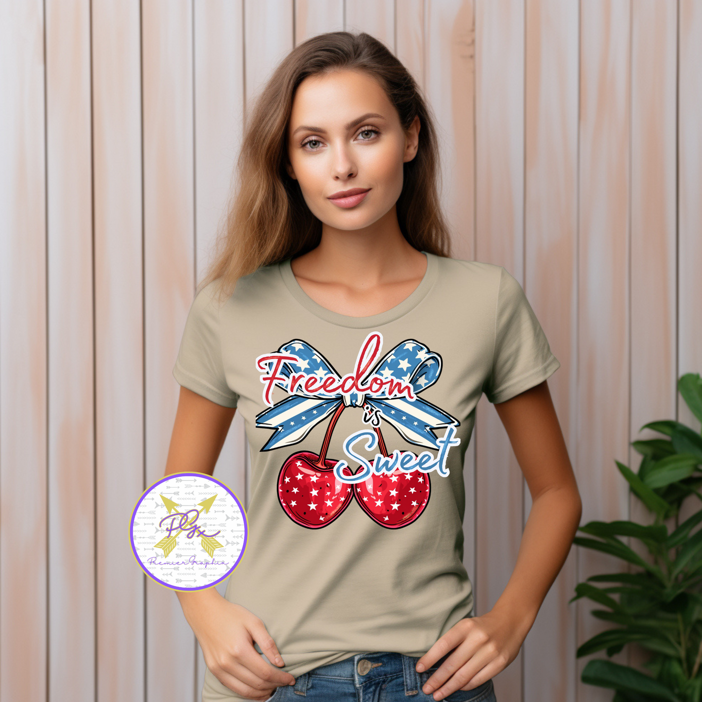 Freedom is Sweet Cherries RWB Instant Download