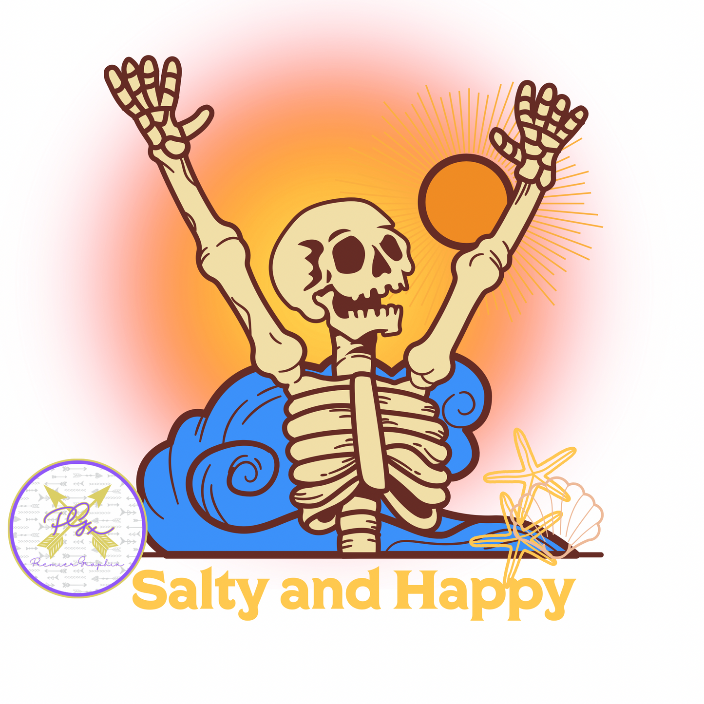 Salty and Happy Instant Download