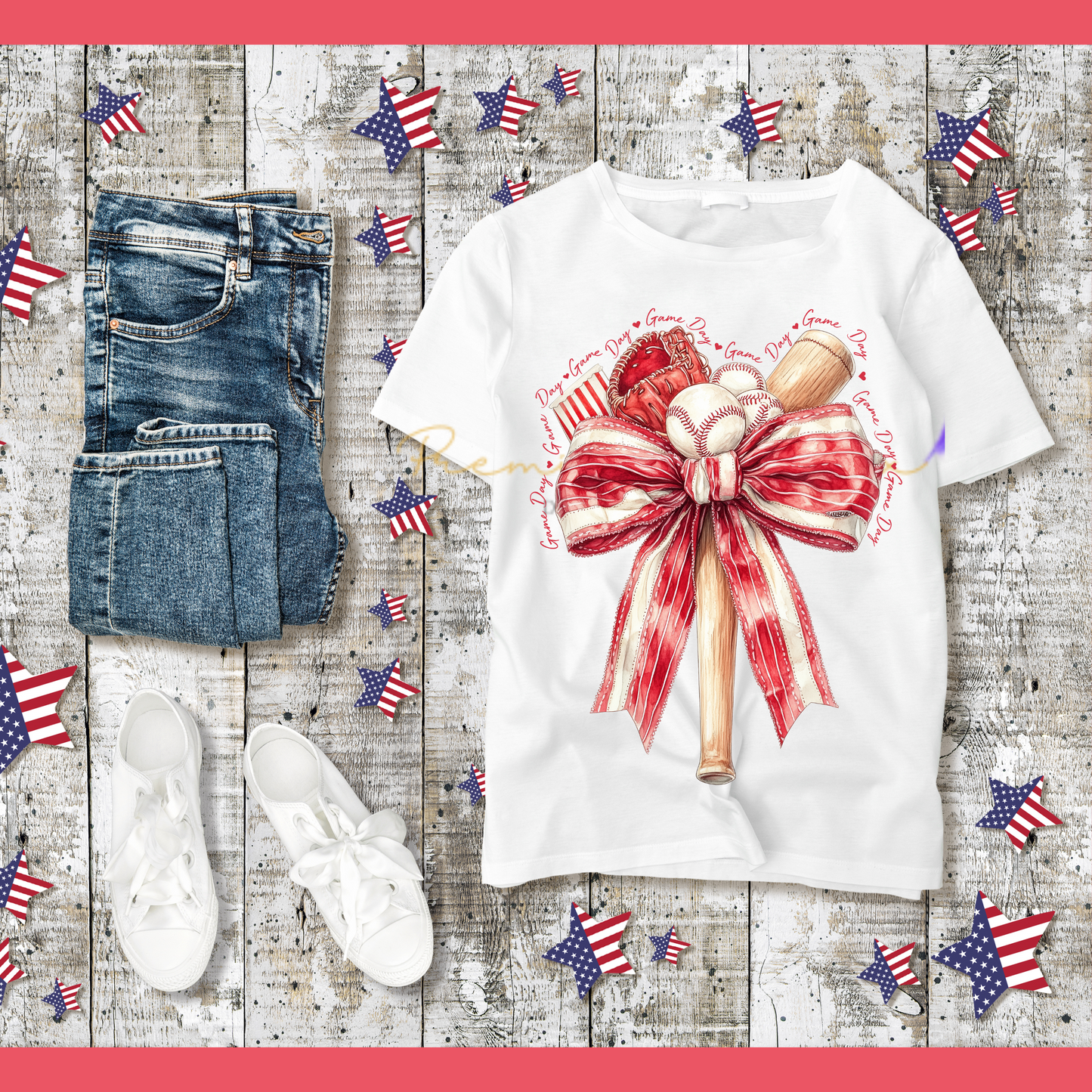 Baseball Game Day Coquette Transfer