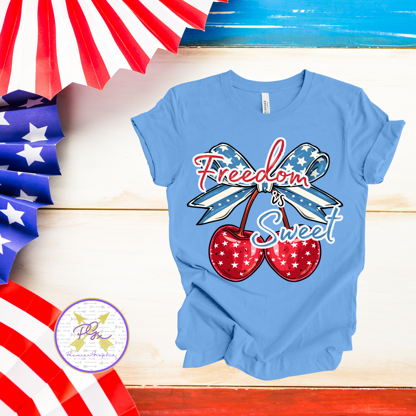 Freedom is Sweet Cherries RWB Instant Download