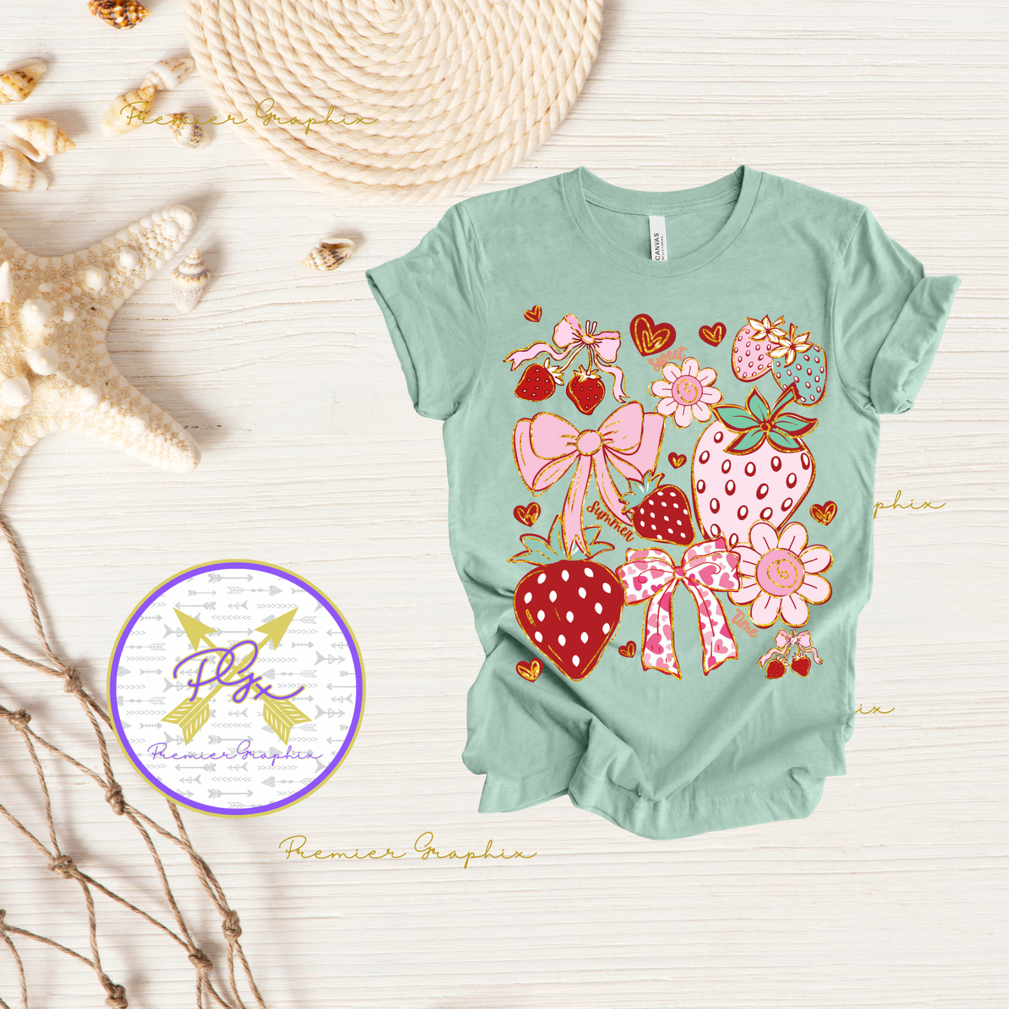 Sweet Summer Time Strawberries Instant Download