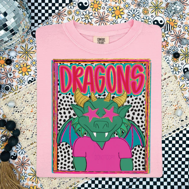 Dragons Colorful Mascot Tee