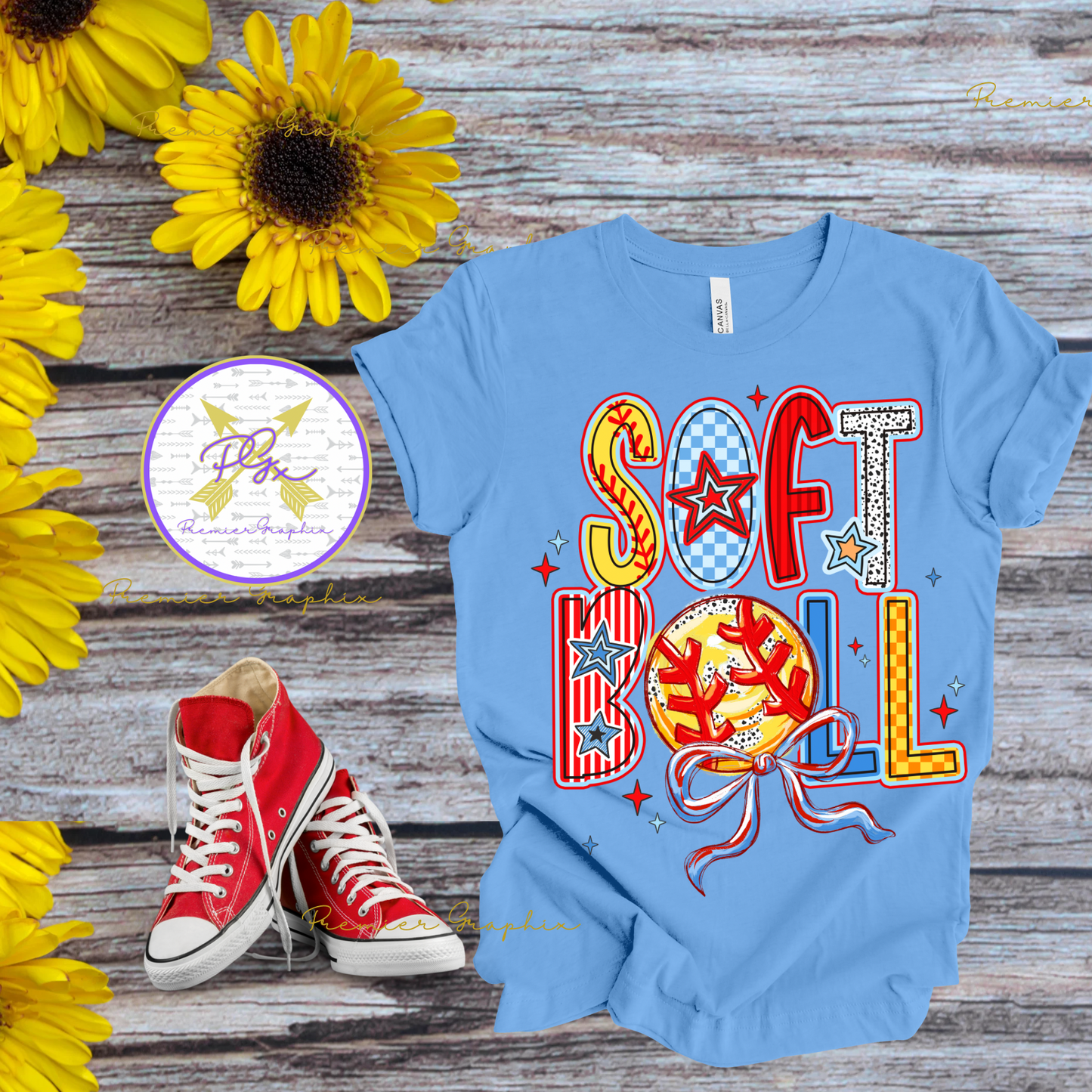 SOFTBALL GRAPHIC TEE