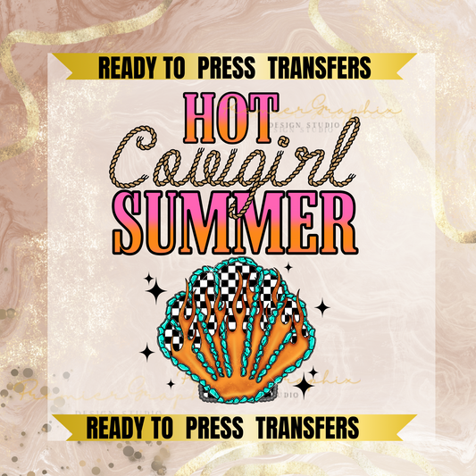 Hot Cowgirl Summer  Hot Peel Transfer