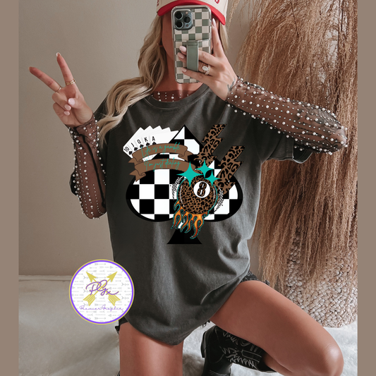 LIFE IS A GAMBLE GRAPHIC T-SHIRT