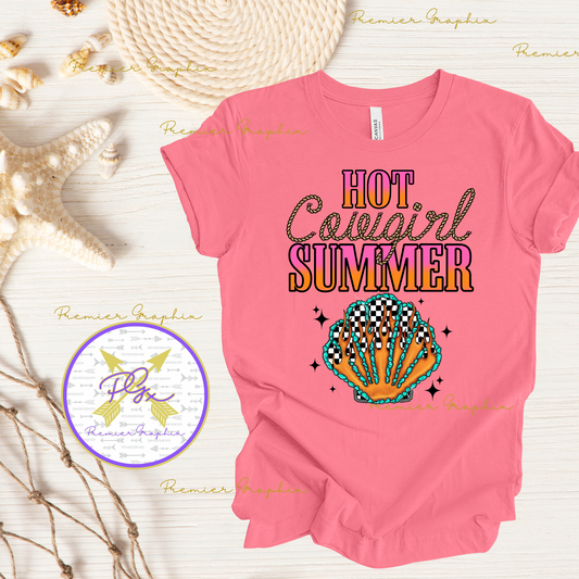 HOT COWGIRL SUMMER  GRAPHIC TEE