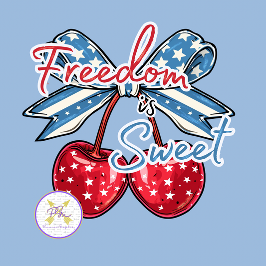 Freedom is Sweet Cherries RWB  Instant Download