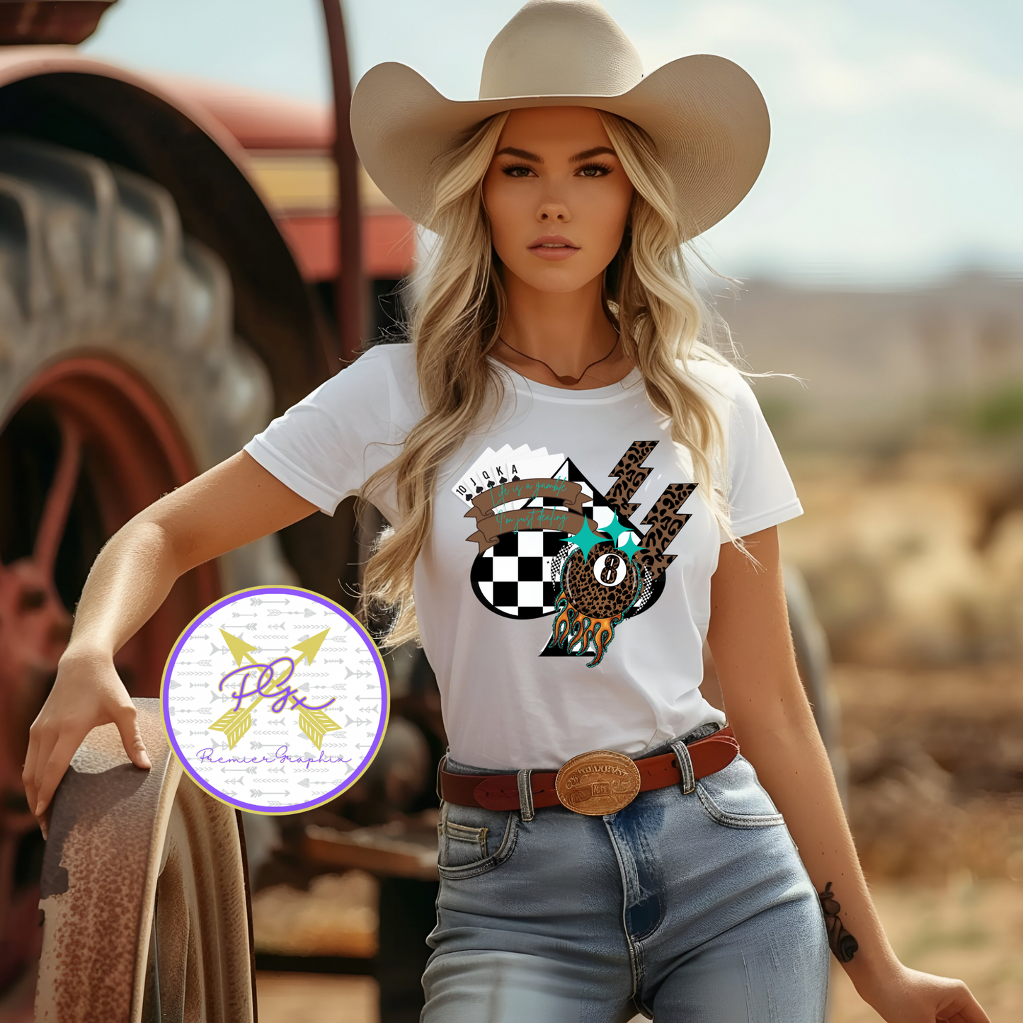 LIFE IS A GAMBLE GRAPHIC T-SHIRT