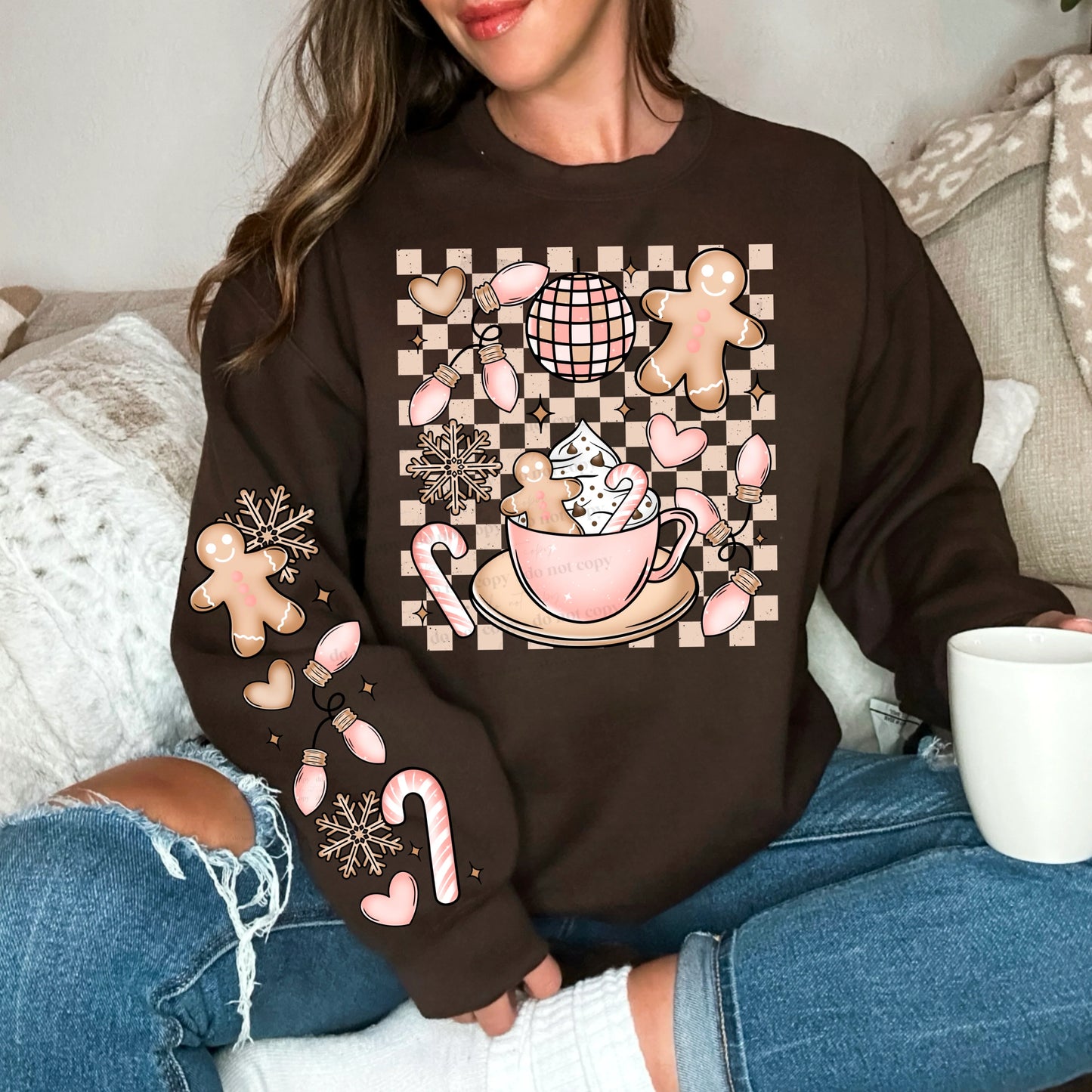 Gingerbread Grid Double Sleeve