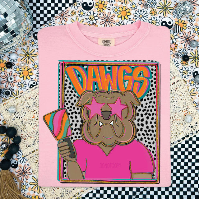 Dawgs Colorful Mascot Tee