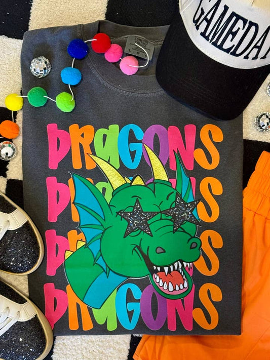 DRAGON NEON MASCOT TEE