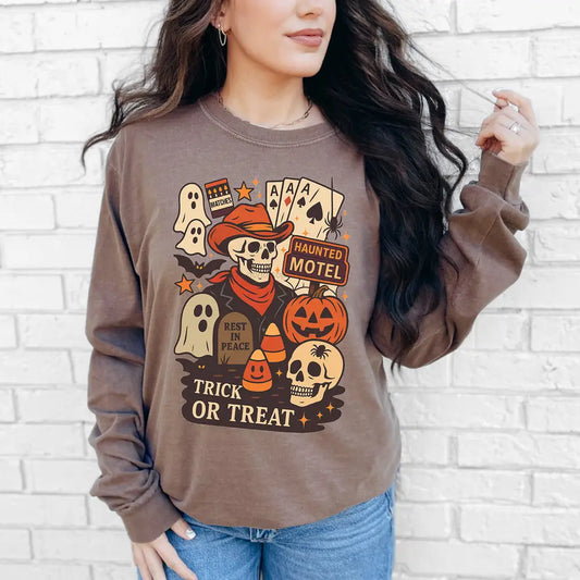 Trick or Treat Skeleton Transfer