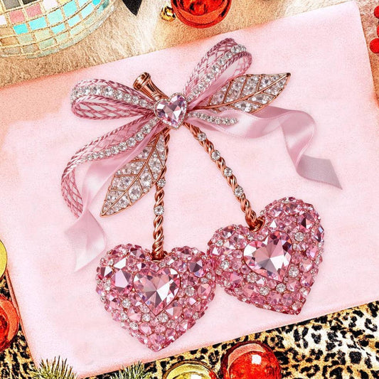 Valentine Cherry Rhinestone Shirt, Cherry Valentine