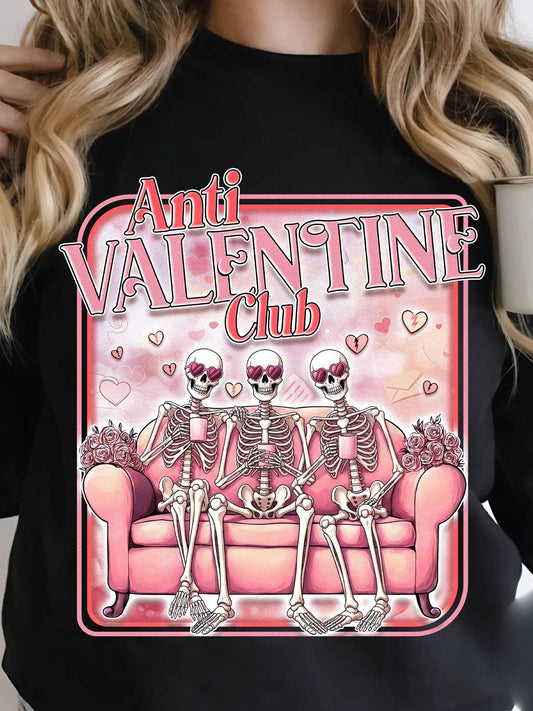 New Funny Valentine's Day Shirt, Anti Valentine Club