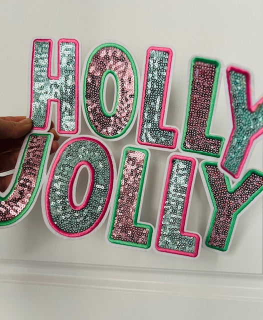 Holly Jolly Sequin Patch