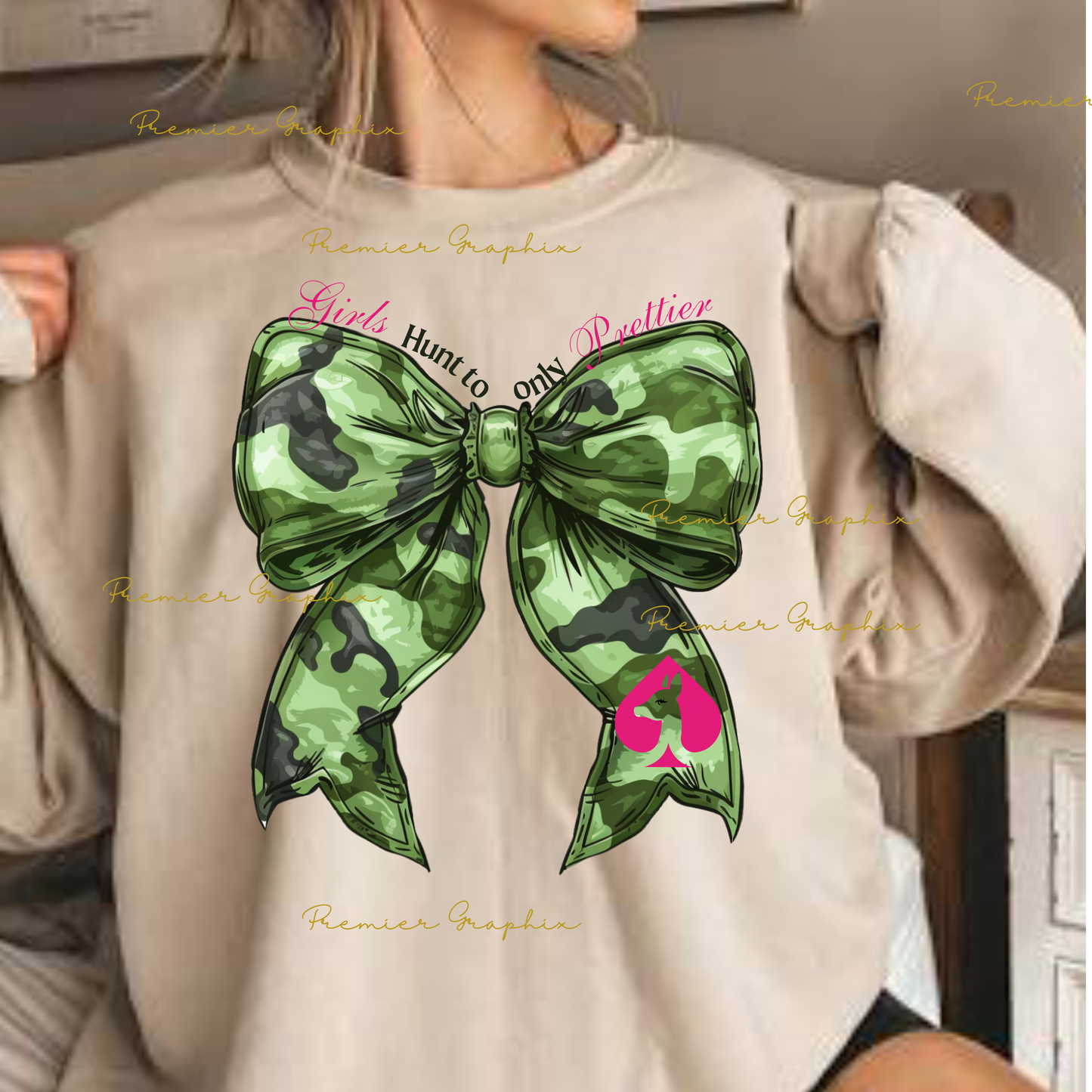 Girls Hunt Too Camo Bow