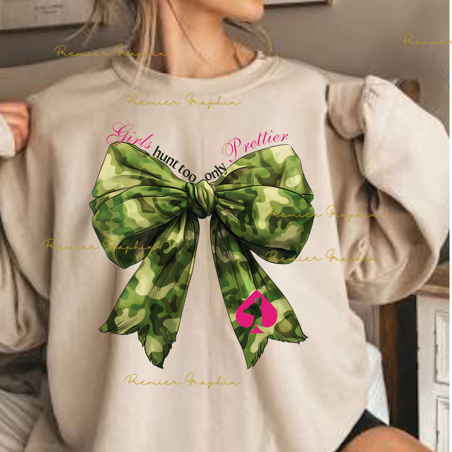 Girls Hunt Too Camo Bow