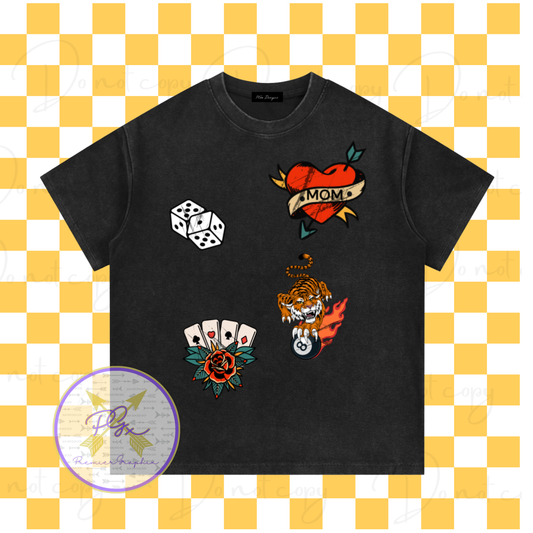 NOT LIKE THE OTHER MOMS Mineral Wash Waffle Knit Oversized