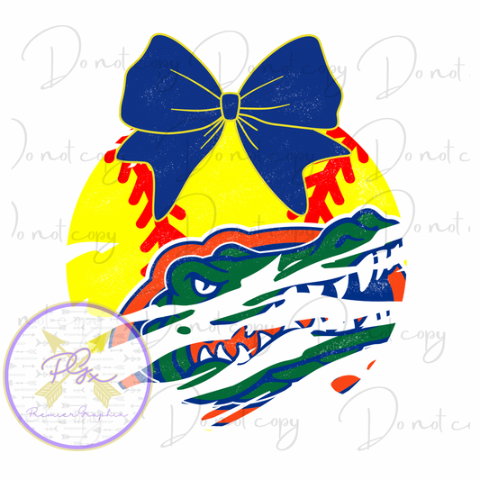 Gator Softball Bow Digital Download